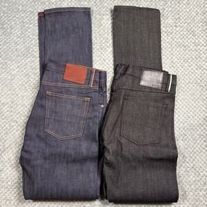 Lot of 2 Gustin Men's California Skinny Button Fly Denim Jeans 35x36